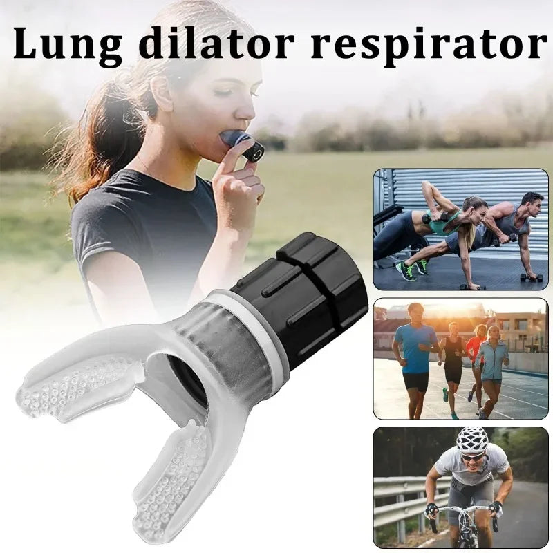 Sports Breathing Trainer Exercise Lung Face Mouthpiece Respirator